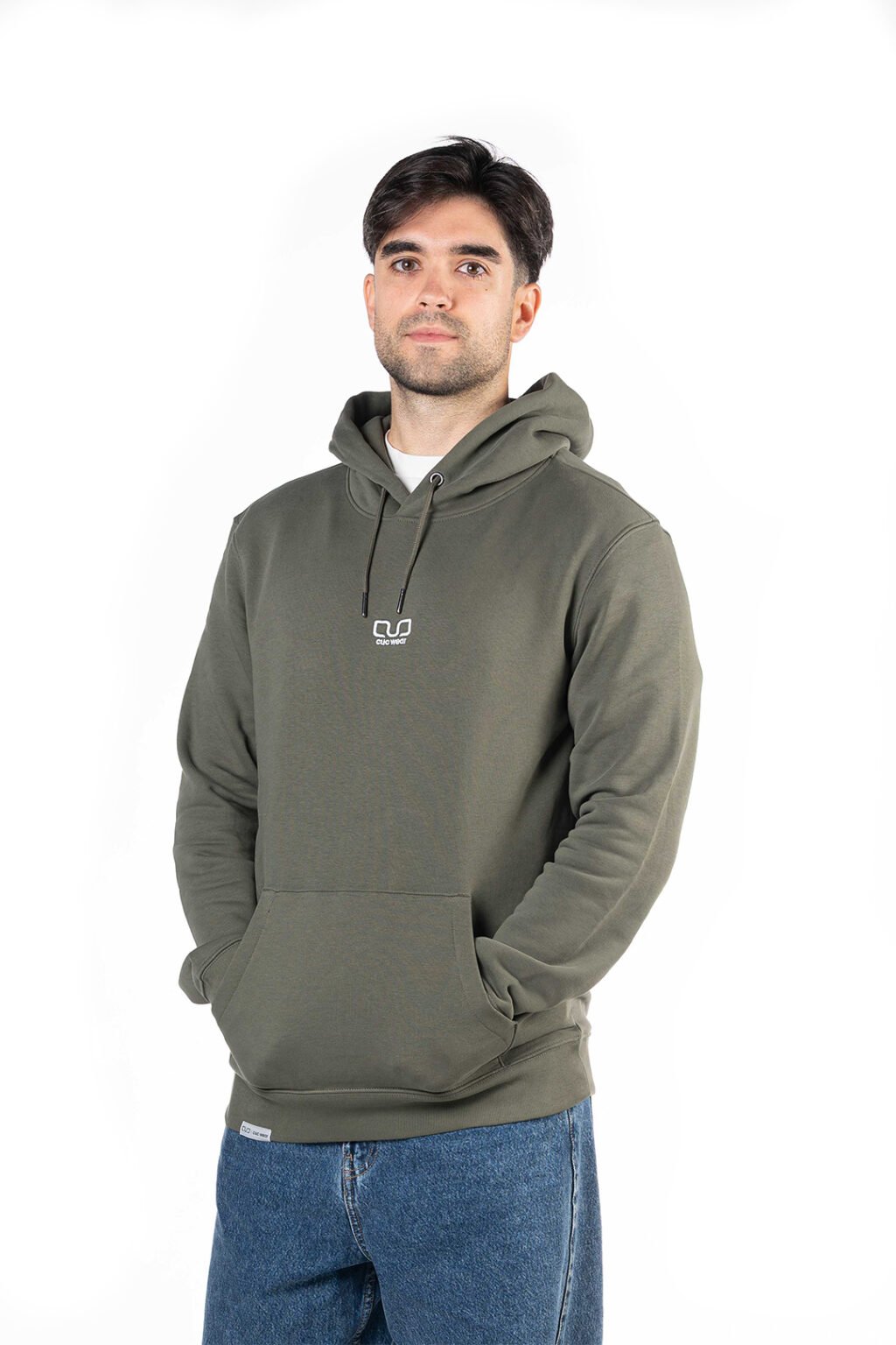 Organic Khaki Essential Hoodie