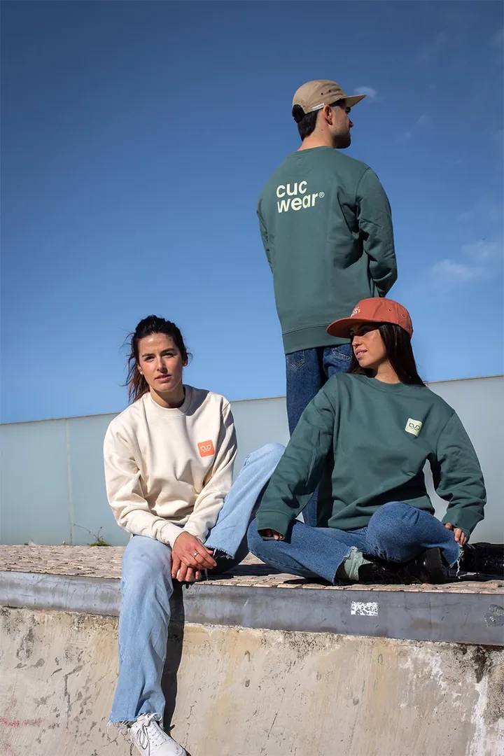 Categoría Sudaderas: felpa perchada de 350 g/m², 100% algodón orgánico